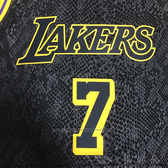 Maillot Los Angeles Lakers Carmelo Anthony #7 Black Mamba Noir